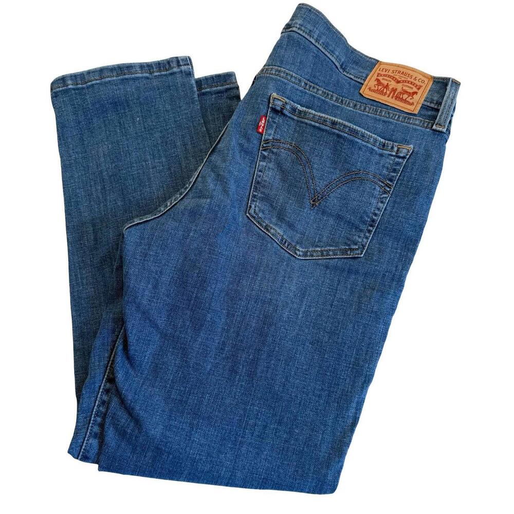 Levi's Blue Boyfriend Straight Leg Jeans Size 30